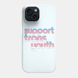 Support Trans Youth ))(( Transgender Flag Design Phone Case