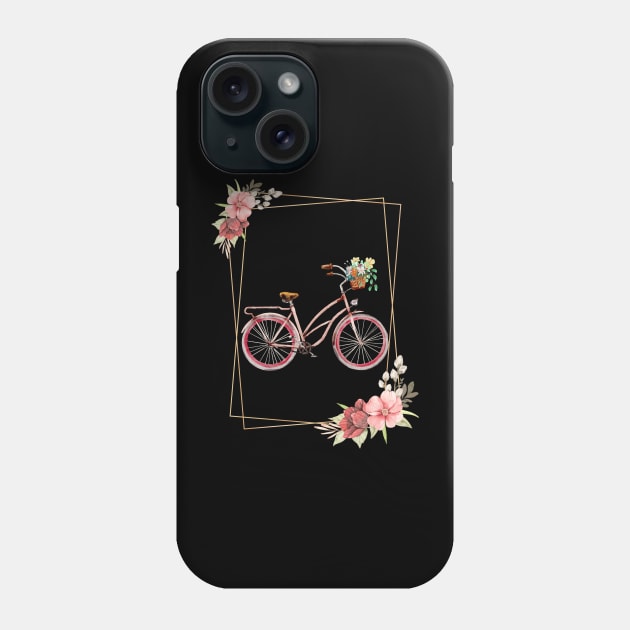 Bicycle Floral Look Phone Case by NICHE&NICHE