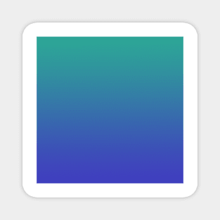 Aqua to Blue Gradient Magnet