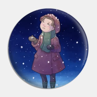 First Snow / Winter picture / snowfall Pin