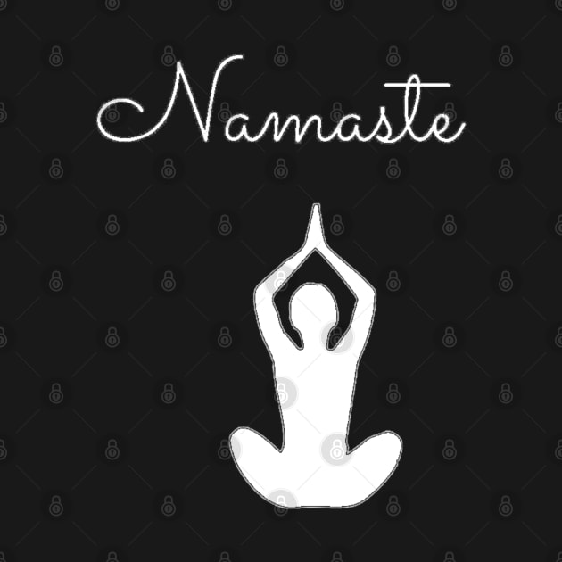 Namaste Lotus Flower by Flamingo Design