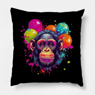 Chimpanzee Valentine Day Pillow