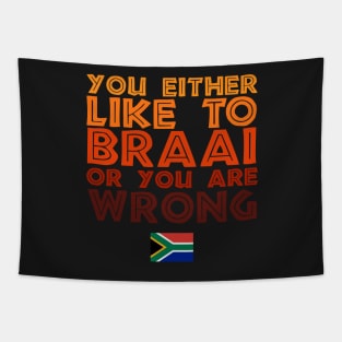 Like To Braai Joke South Africa Tapestry