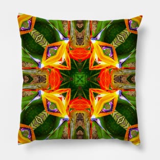 Canna flower pattern resembling the beak of a bird Pillow