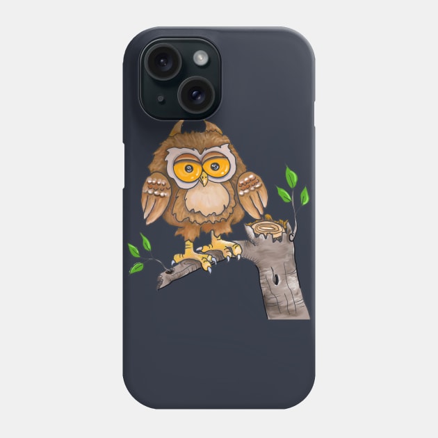 Night Owl Phone Case by Julie Townsend Studio