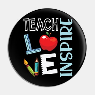 Teach Love Inspire Happy Teacher Day To Me You Students Pin