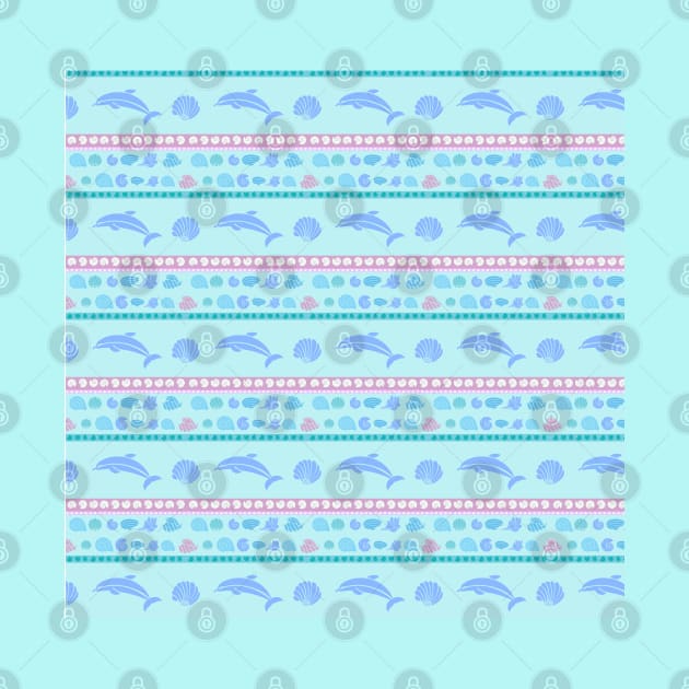 Dolphin repeating Pattern by JulietLake