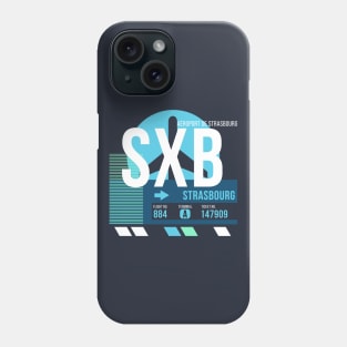 Strasbourg (SXB) Airport // Sunset Baggage Tag Phone Case