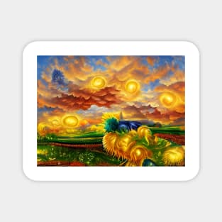 Sunset clouds Magnet