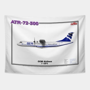 Avions de Transport Régional 72-500 - CCM Airlines (Art Print) Tapestry