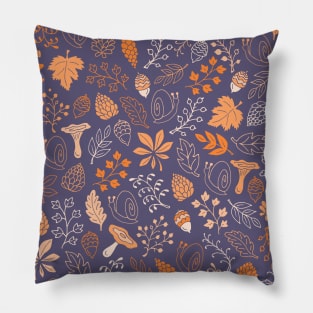 Autumn snails Pillow