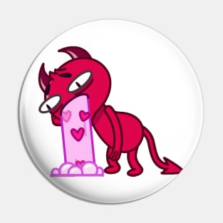 The Red Devil vomits love Pin
