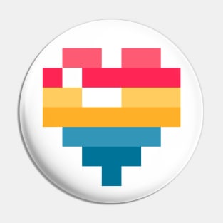 Pixel Heart - Pan Pride T-Shirt Pin