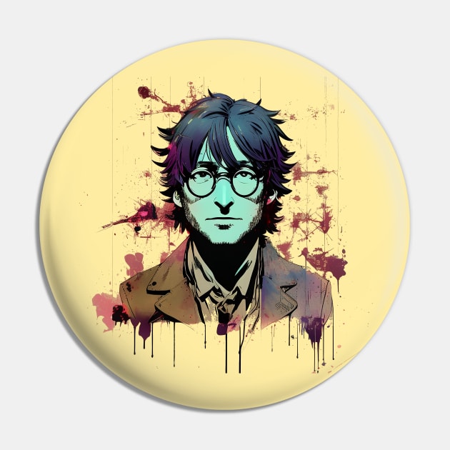 John Lennon - Painting Pin by EricaScarletta