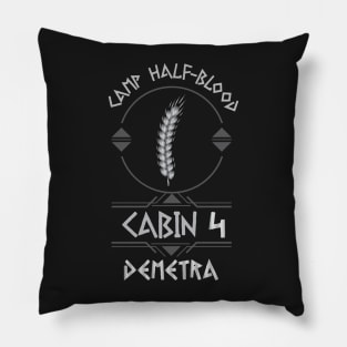 Cabin #4 in Camp Half Blood, Child of Demetra – Percy Jackson inspired design Pillow