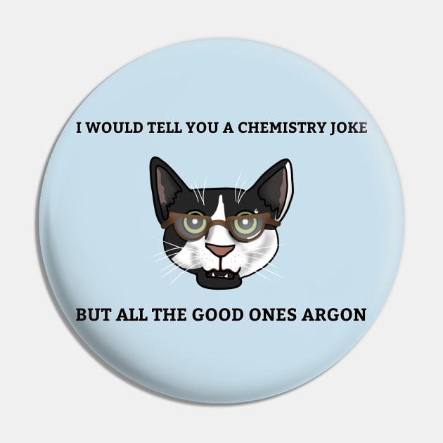 Science Cat - Argon Pin by Aeriskate