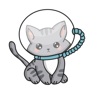 Cute Astronaut Kitty T-Shirt