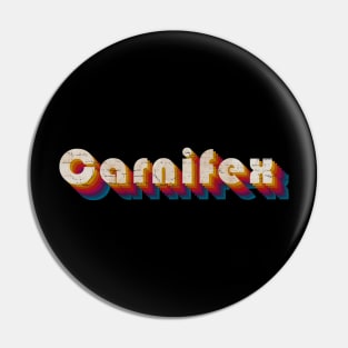 retro vintage Carnifex Pin