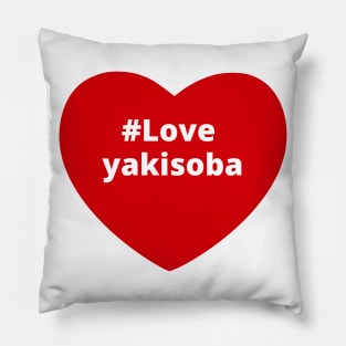 Love Yakisoba - Hashtag Heart Pillow