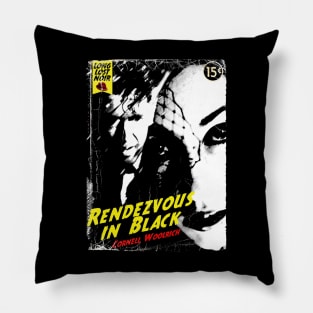 Rendezvous In Black Cornell Woolrich Design Pillow