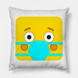 Masked Block Head Pillow