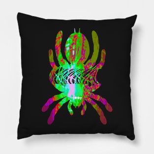 Tarantula Silhouette V21 (Tie Dye) Pillow