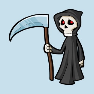 Grim Reaper Cartoon Design T-Shirt