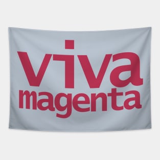 Viva Magenta Typography Color of the Year 2023 Tapestry