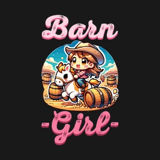 Barn Girl I Equestrian Pony Horse Fan T-Shirt