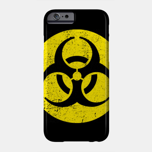 biological hazard warning distressed biohazard phone case