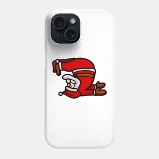 Santa Claus Doing Yoga Phone Case