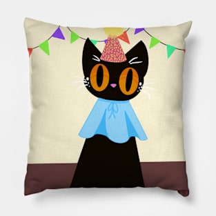 Party cat Pillow