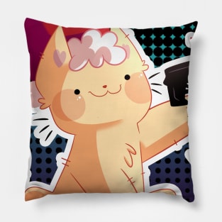 Meowy Christmas Pillow