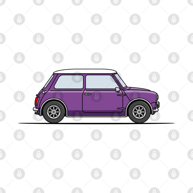 Classic Mini Cooper - Purple by JingleSnitch