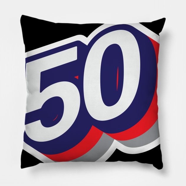 50 Pillow by MplusC