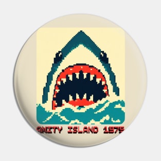 Jaws 1975 8 Bit Pin