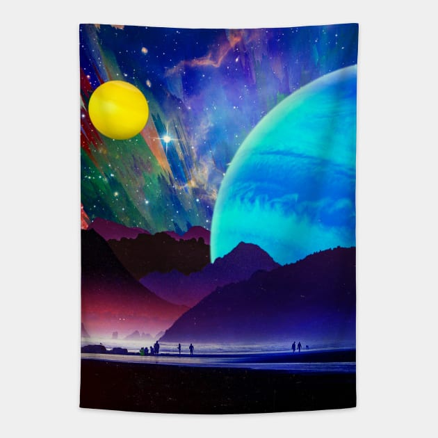A Sunday Afternoon On The Island Of A Distant Planet Tapestry by SeamlessOo
