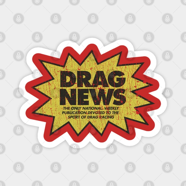 Drag News 1955 Magnet by JCD666