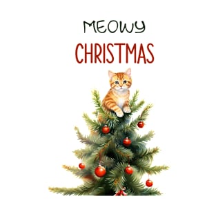 Meowy Christmas T-Shirt