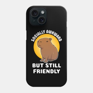 Socially Awkward but still friendly Capybara Cartoon Phone Case