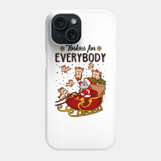 Yorkie Christmas Sweater. Yorkies for Everybody. Phone Case