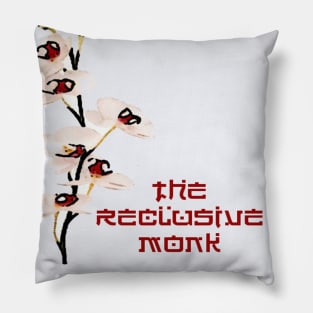 Reclusive Monk Old Logo Orchid Design Pillow