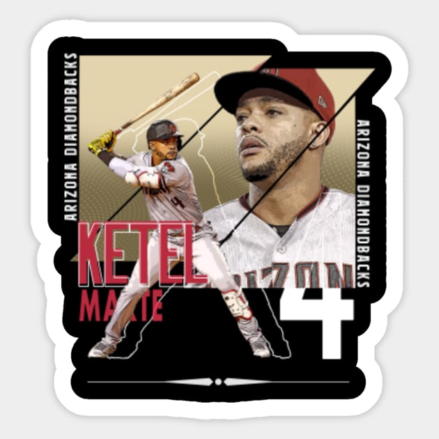 Ketel Marte Baseball Paper Poster Diamondbacks - Ketel Marte