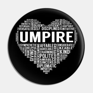 Umpire Heart Pin