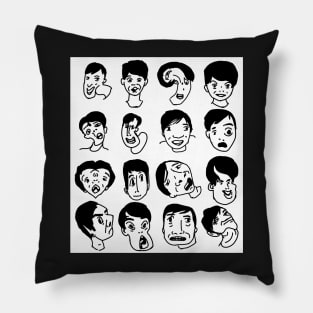 Dan and Phil photobooth challenge art Pillow