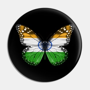 Indian Flag  Butterfly - Gift for Indian From India Pin