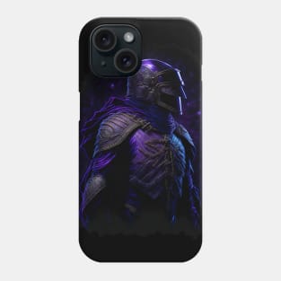 "Warrior of the Night: A Magical Warrior Embracing Splendor" Phone Case