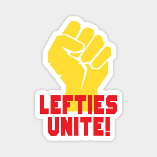 Lefties Unite! Magnet