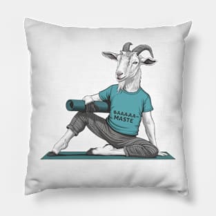 Goat Yoga Squad Funny Baa Maste Cute Goat Yoga Pillow