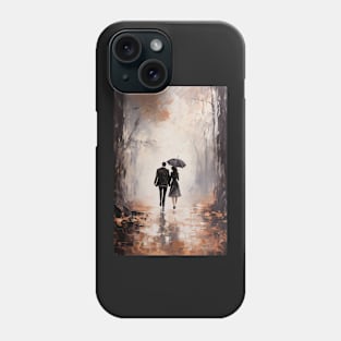 Walk in the woods at golden hour ! Phone Case